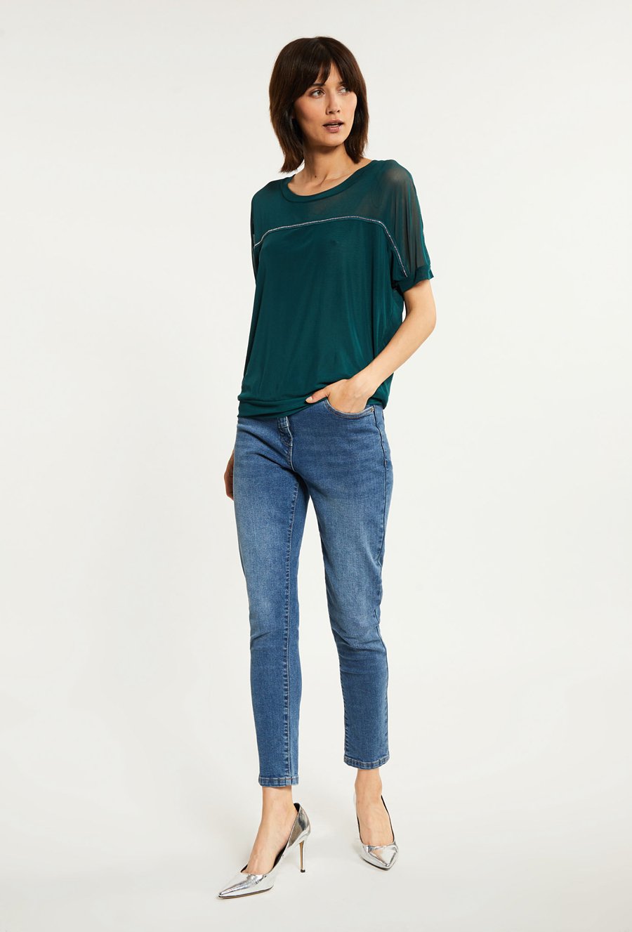 Bluzka damska z aplikacją