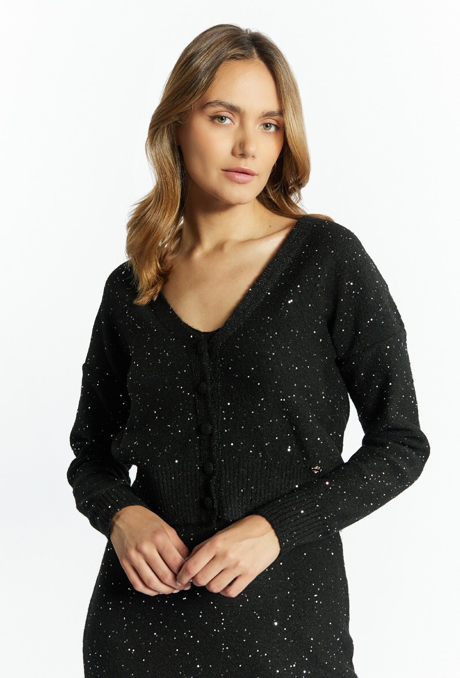 Rozpinany sweter damski