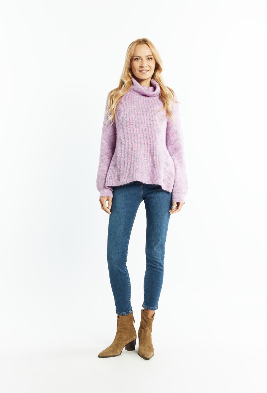 Wiskozowy golf damski