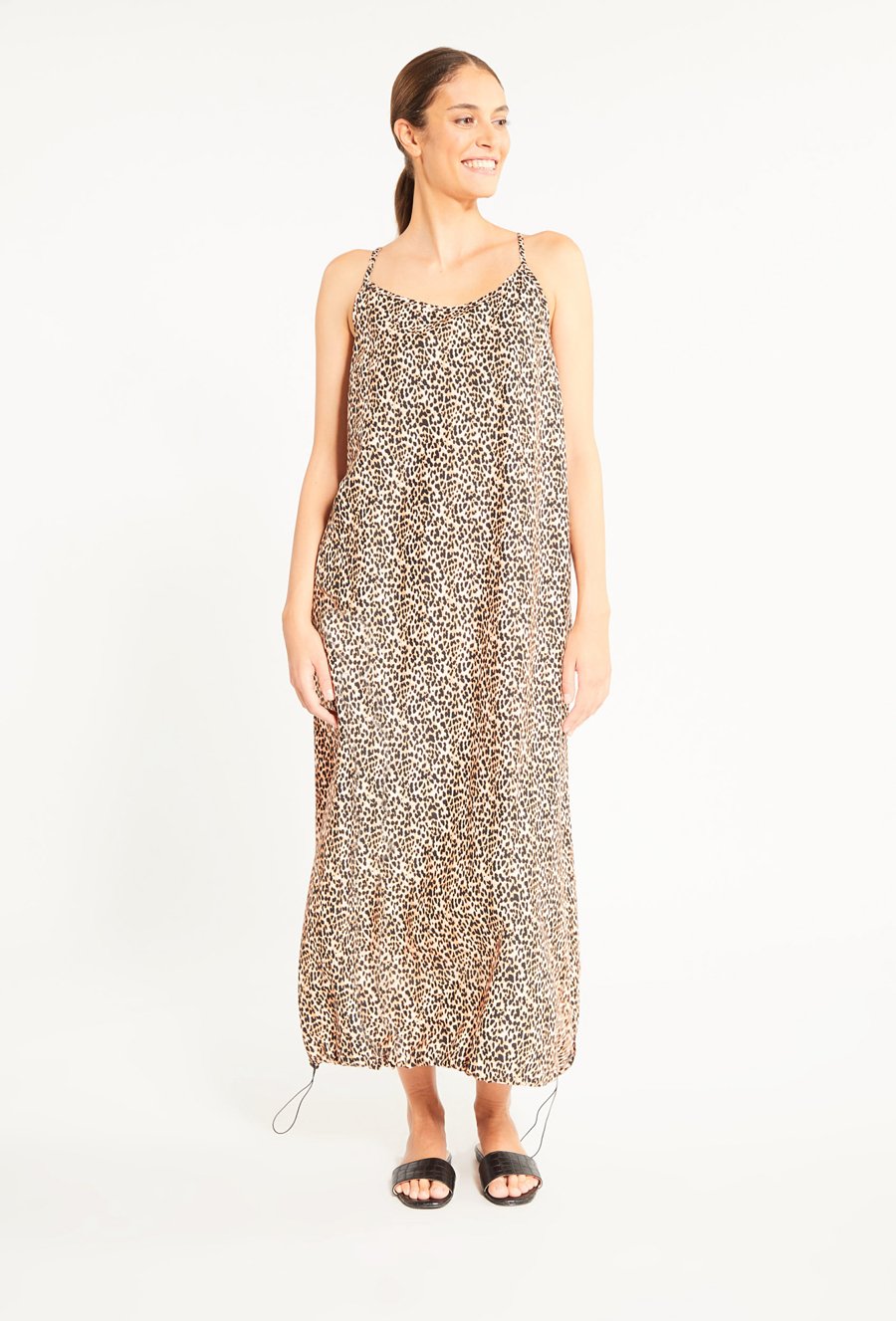 Wzorzysta sukienka maxi