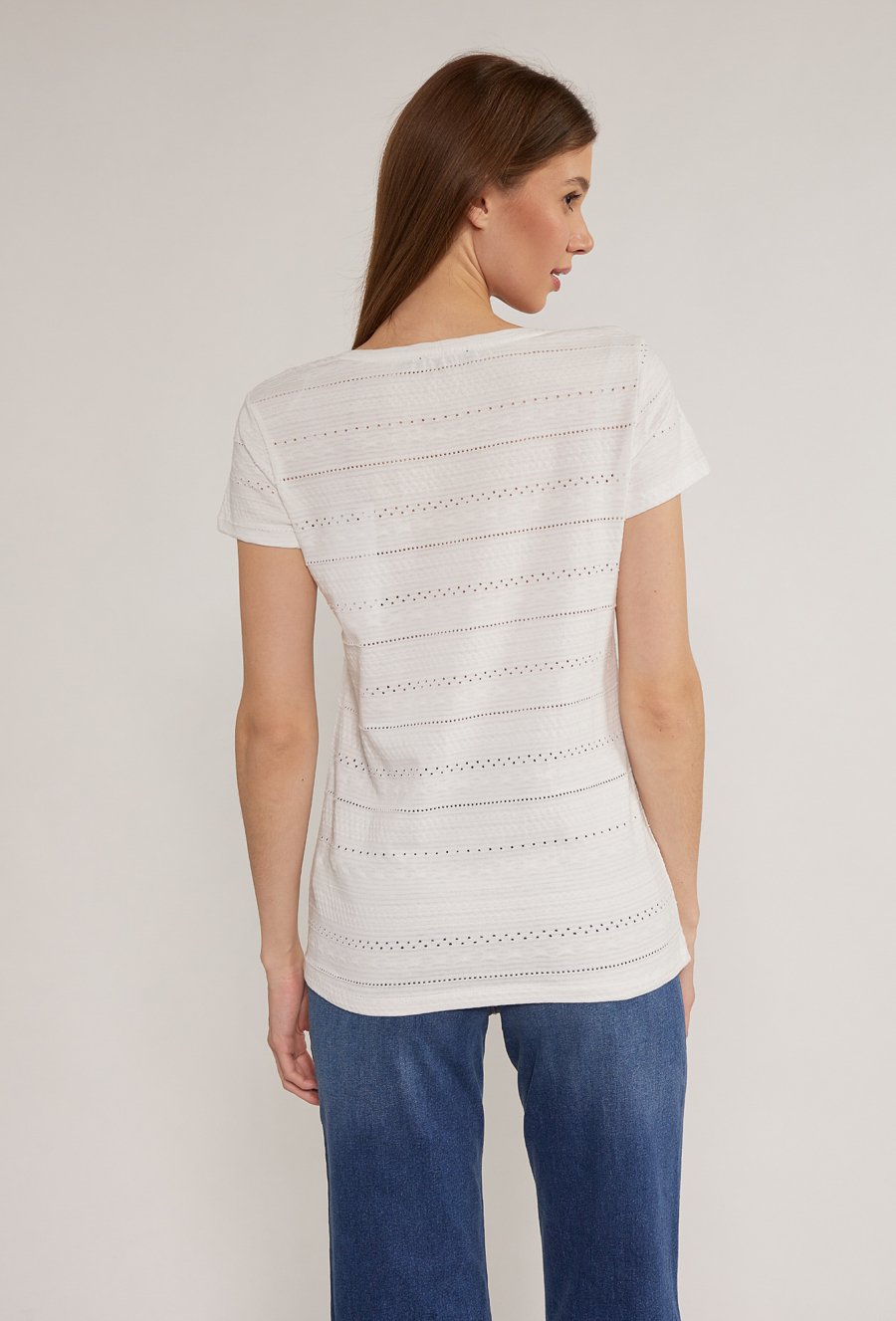 T-shirt damski z przywieszką