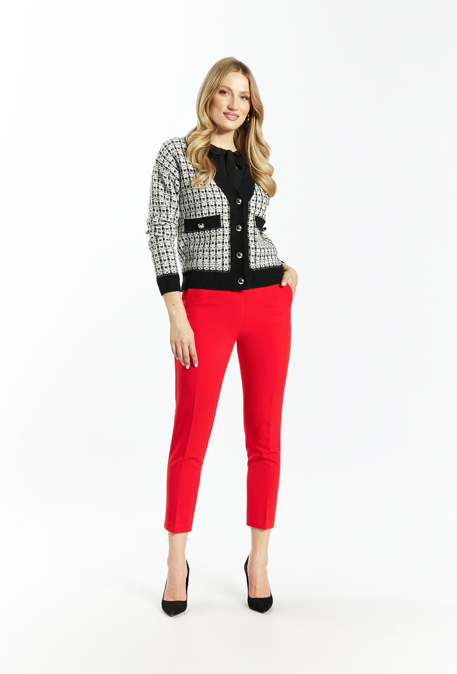 Rozpinany sweter damski