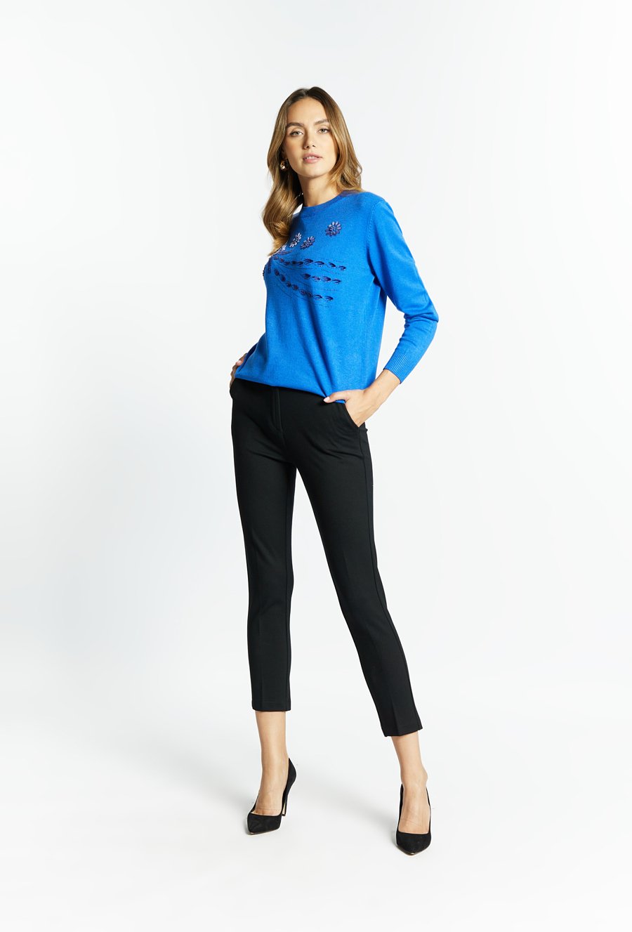 Sweter damski z wzorem