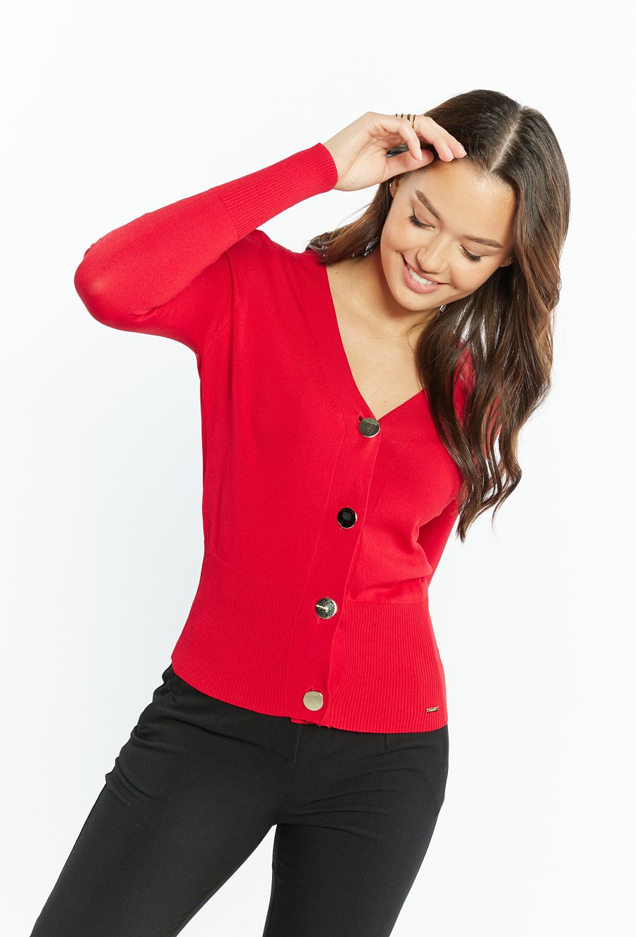 Rozpinany sweter damski