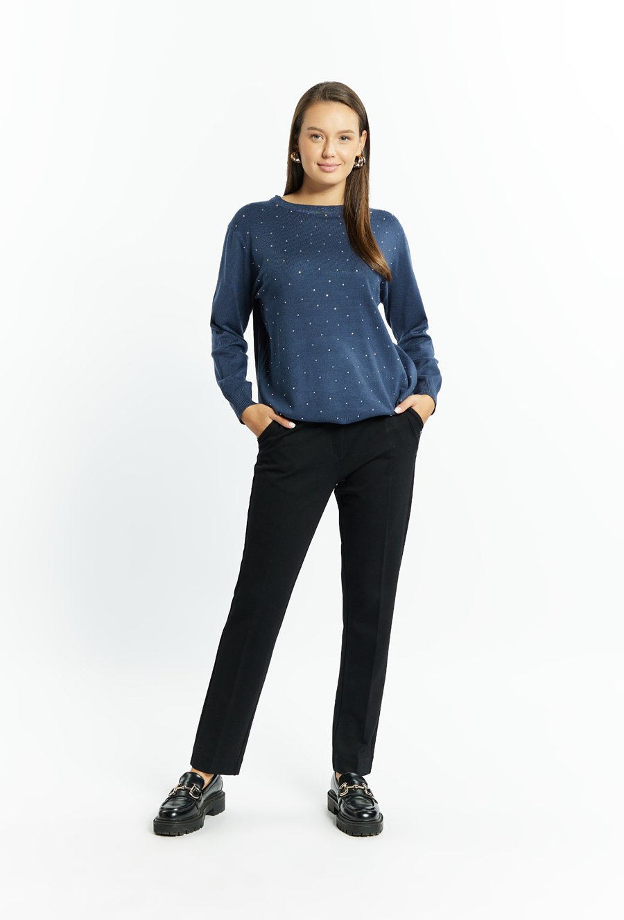 Sweter damski z dżetami