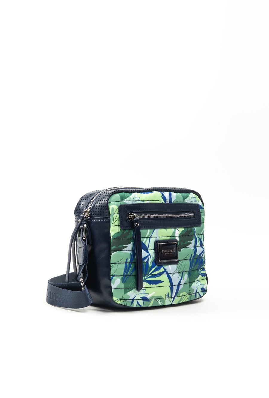 Torba damska z kwiatowym panelem