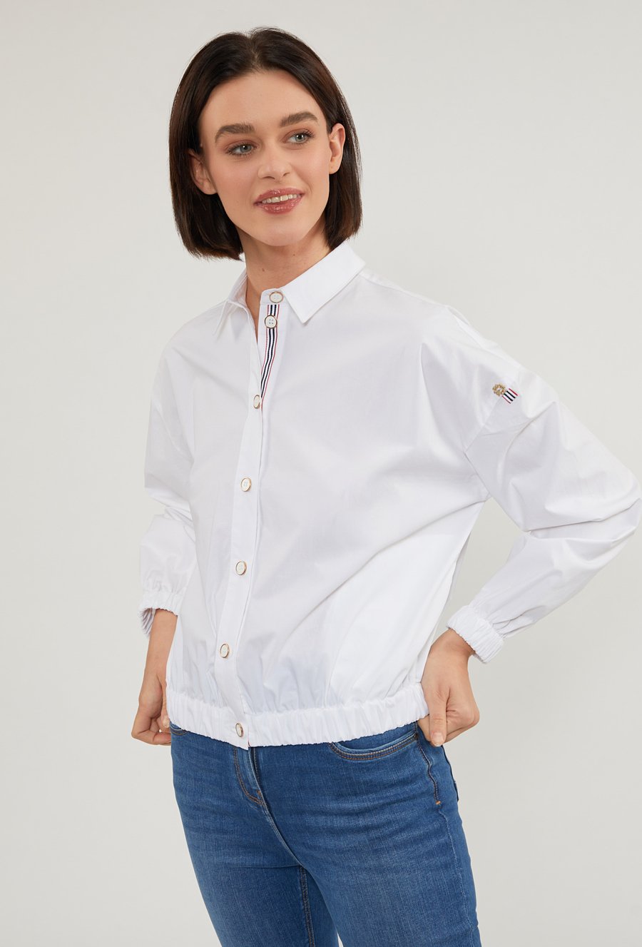 Koszulowa bluzka damska