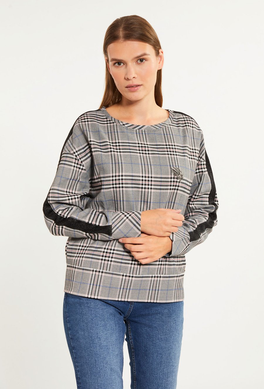 Wzorzysta bluza damska