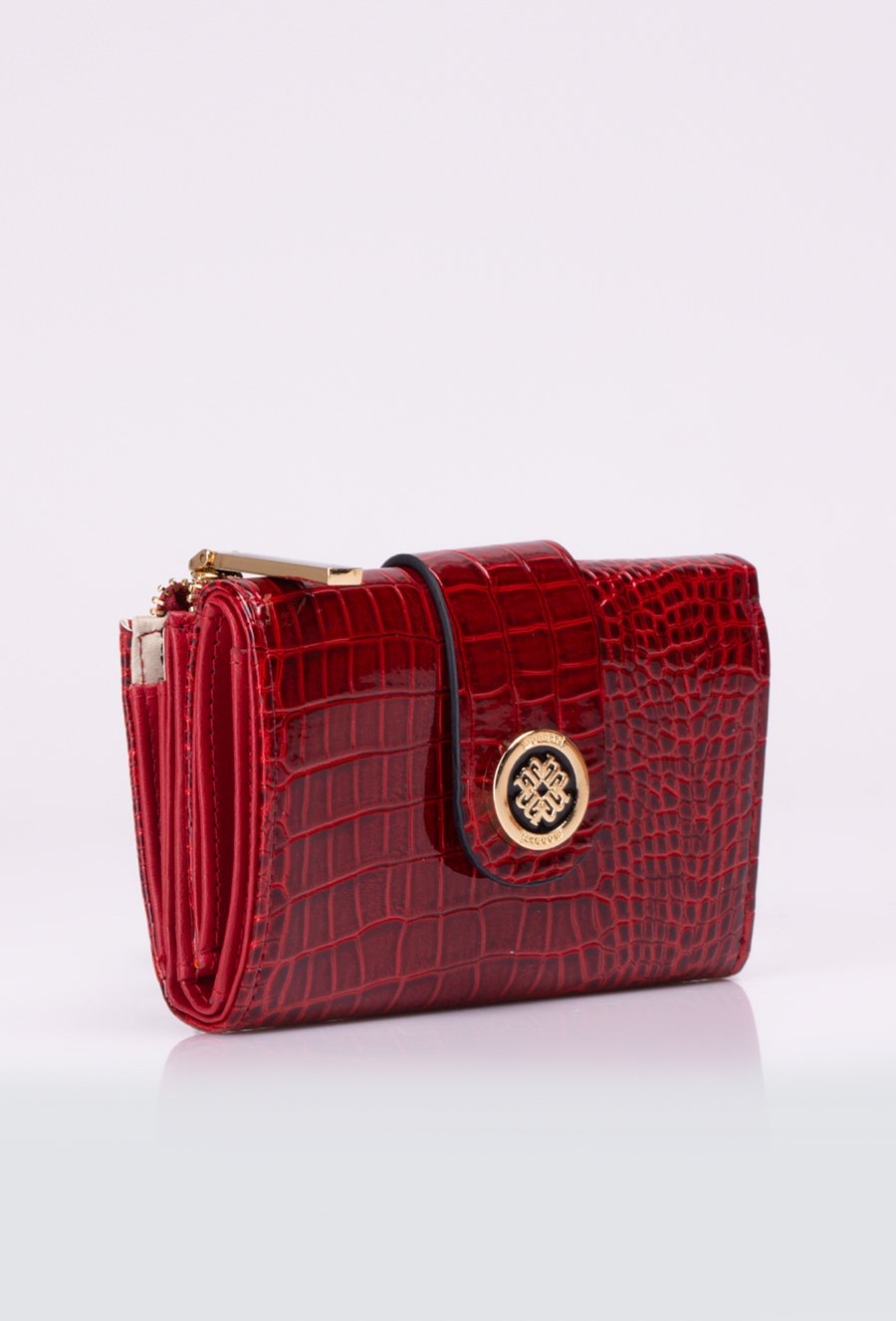 Wzorzysty portfel damski