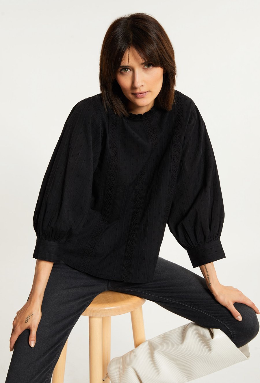 Bawełniana koszula ze st&oacute;jką