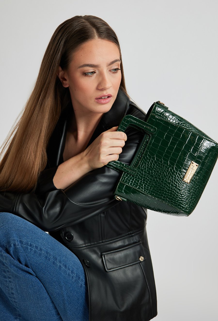 Kuferek damski crossbody