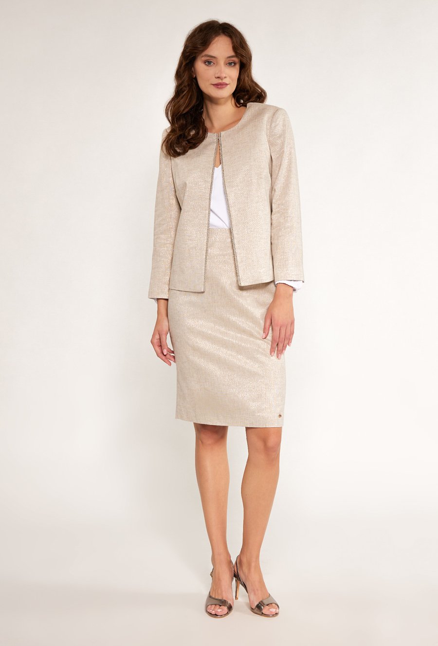 Elegancki żakiet z lnu