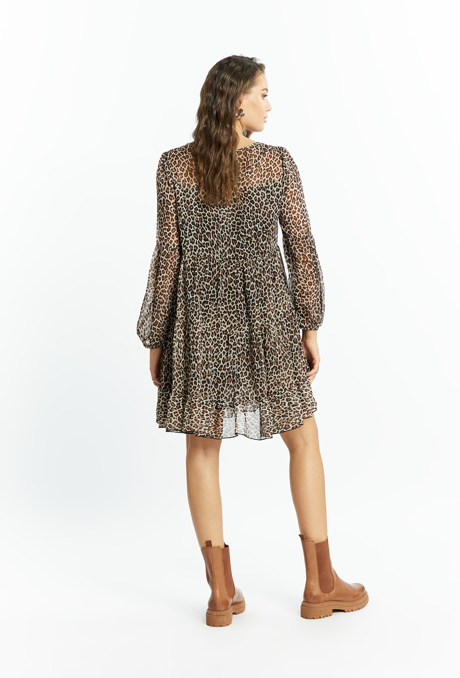 Sukienka damska ze zwierzęcym wzorem