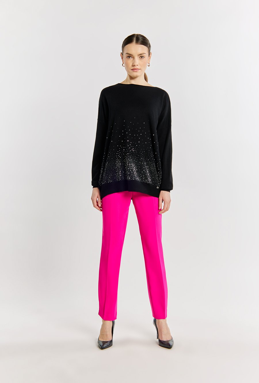 Sweter damski z dżetami