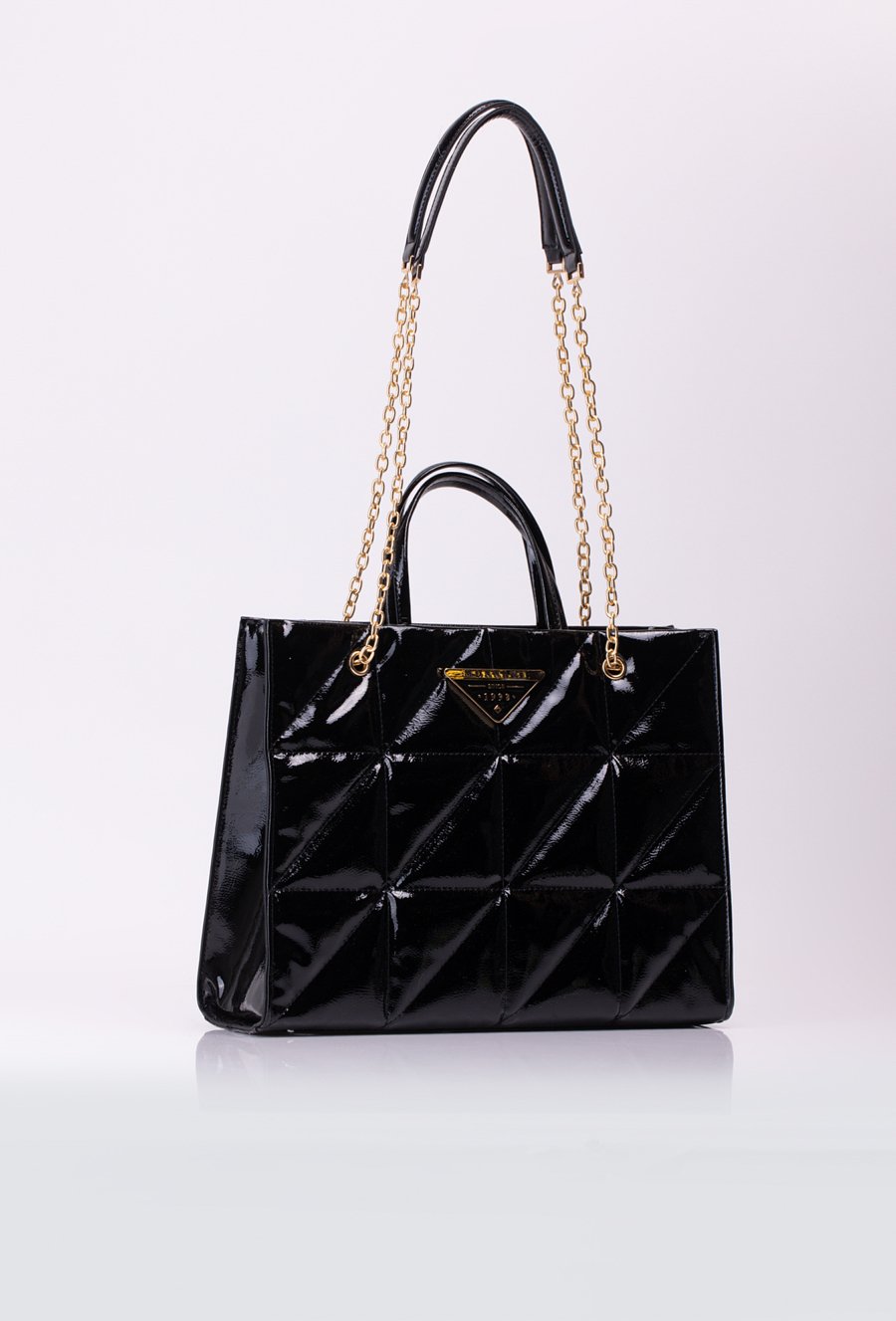 Elegancki shopper z pikowaniem