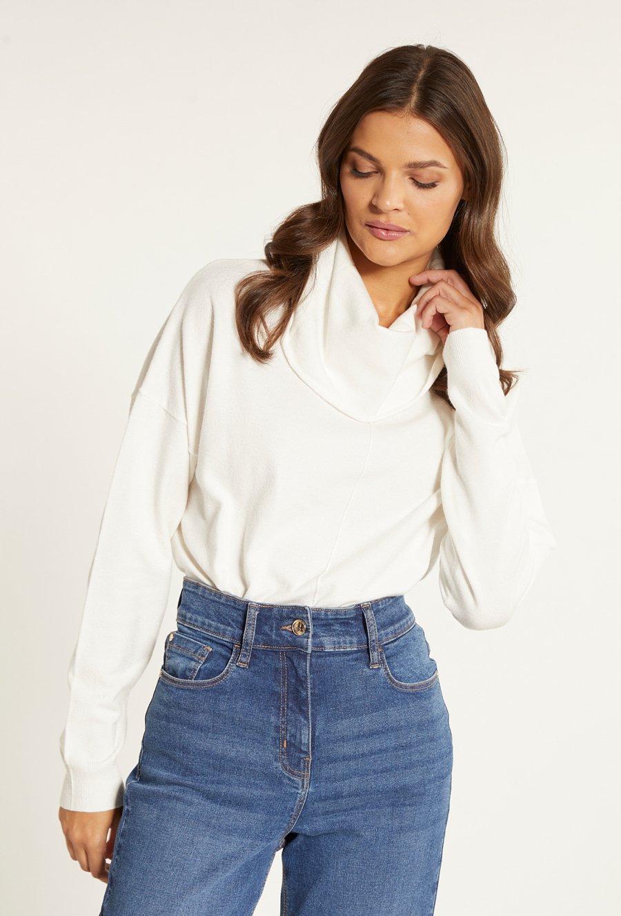 Casualowy sweter z długim rękawem