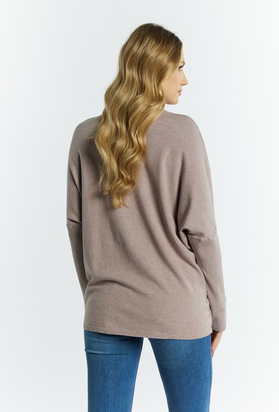 Sweter damski ze splotem