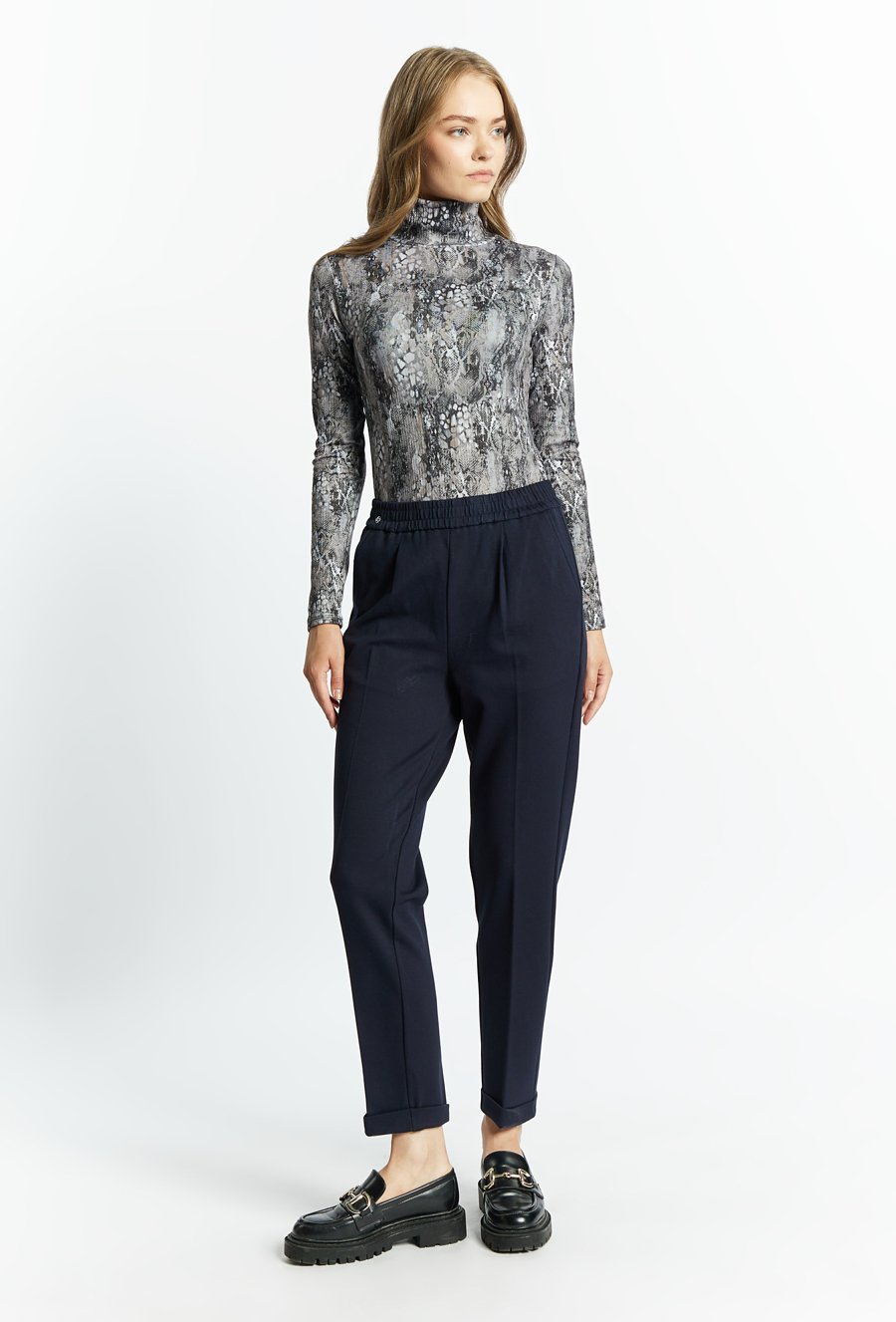 Dzianinowe spodnie damskie