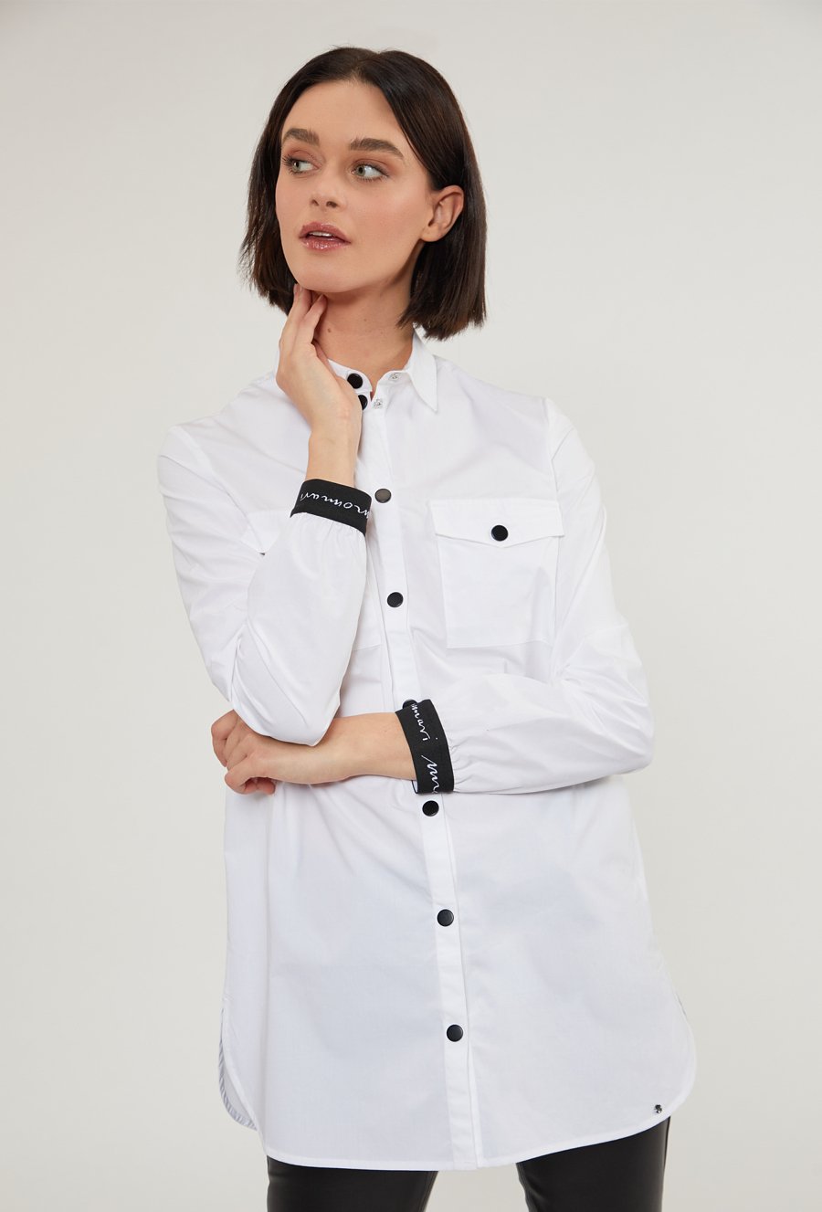 Koszulowa bluzka damska