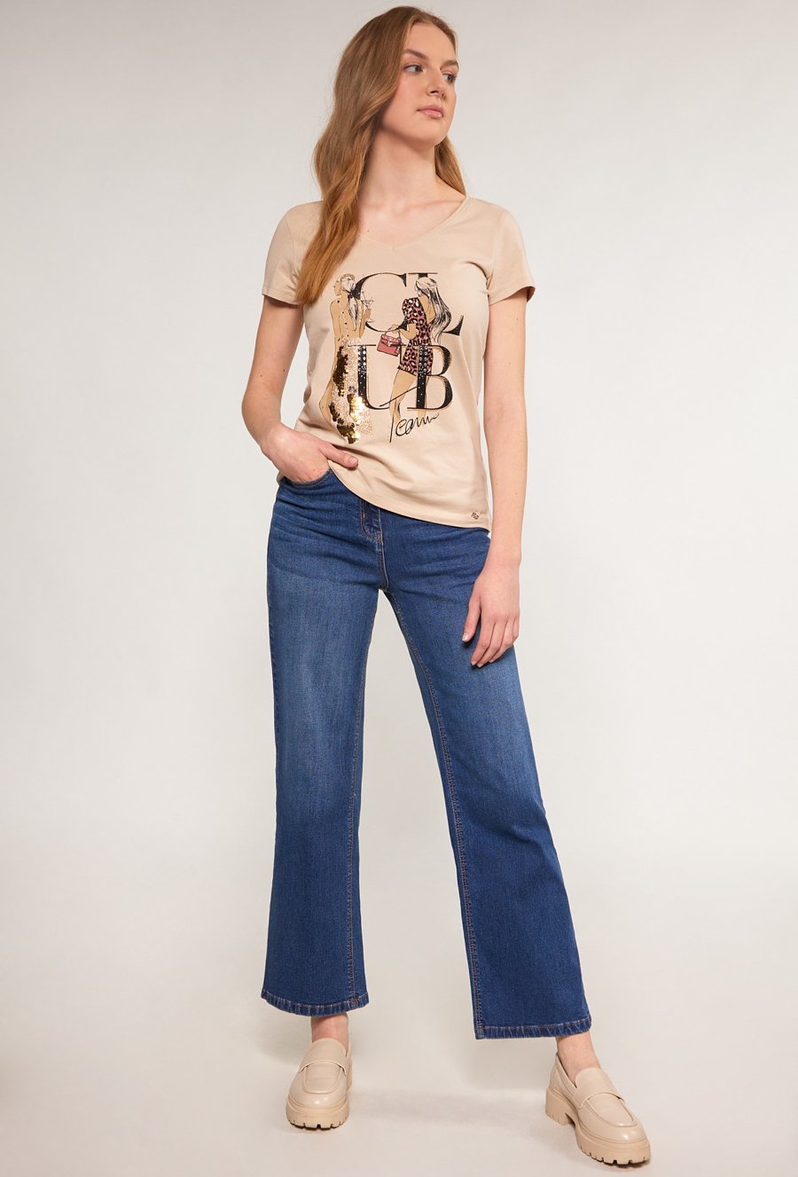 T-shirt damski z nadrukiem