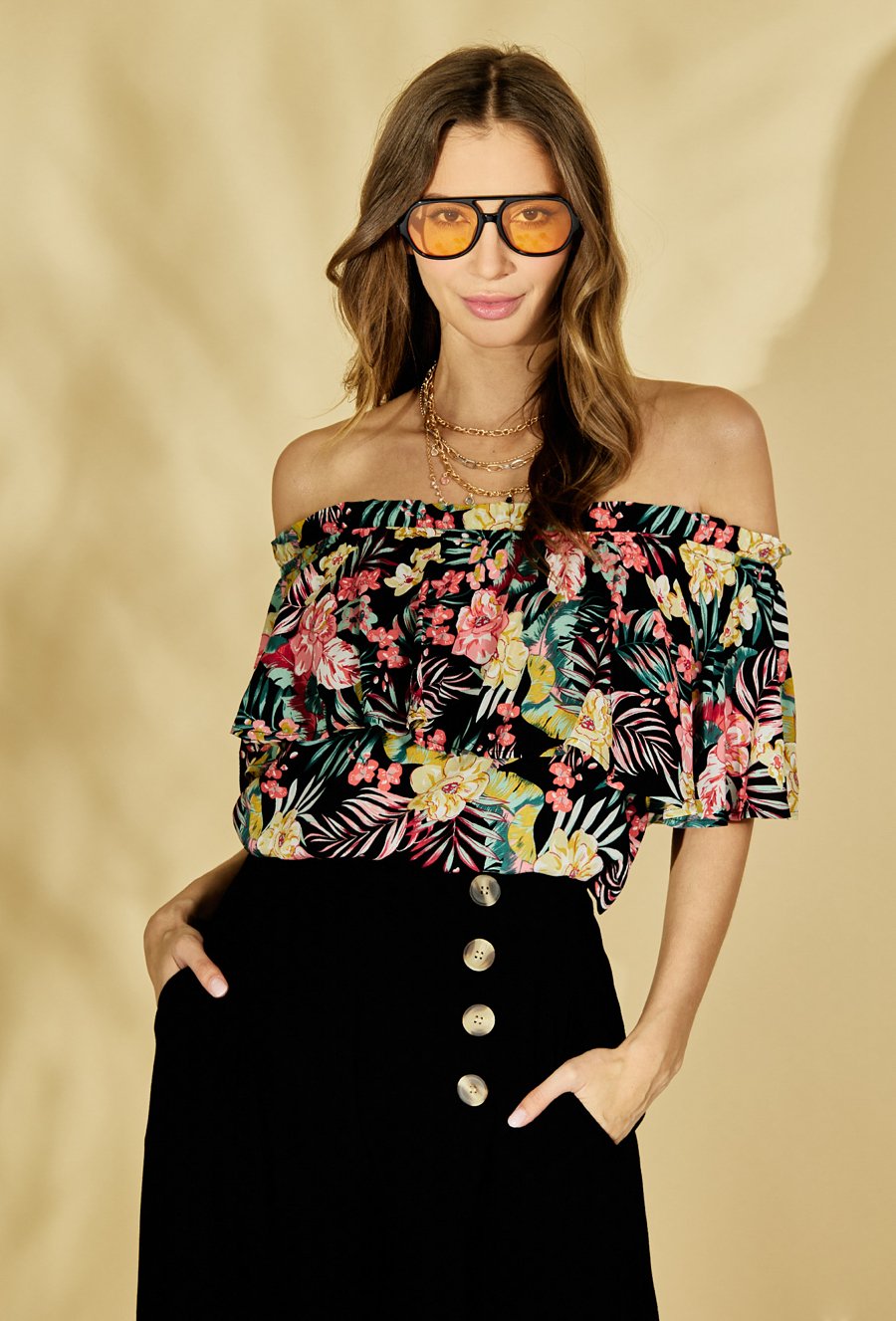 Bluzka damska typu hiszpanka