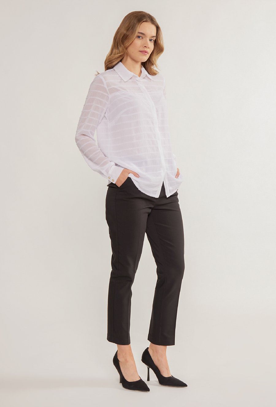 Połyskująca bluzka damska