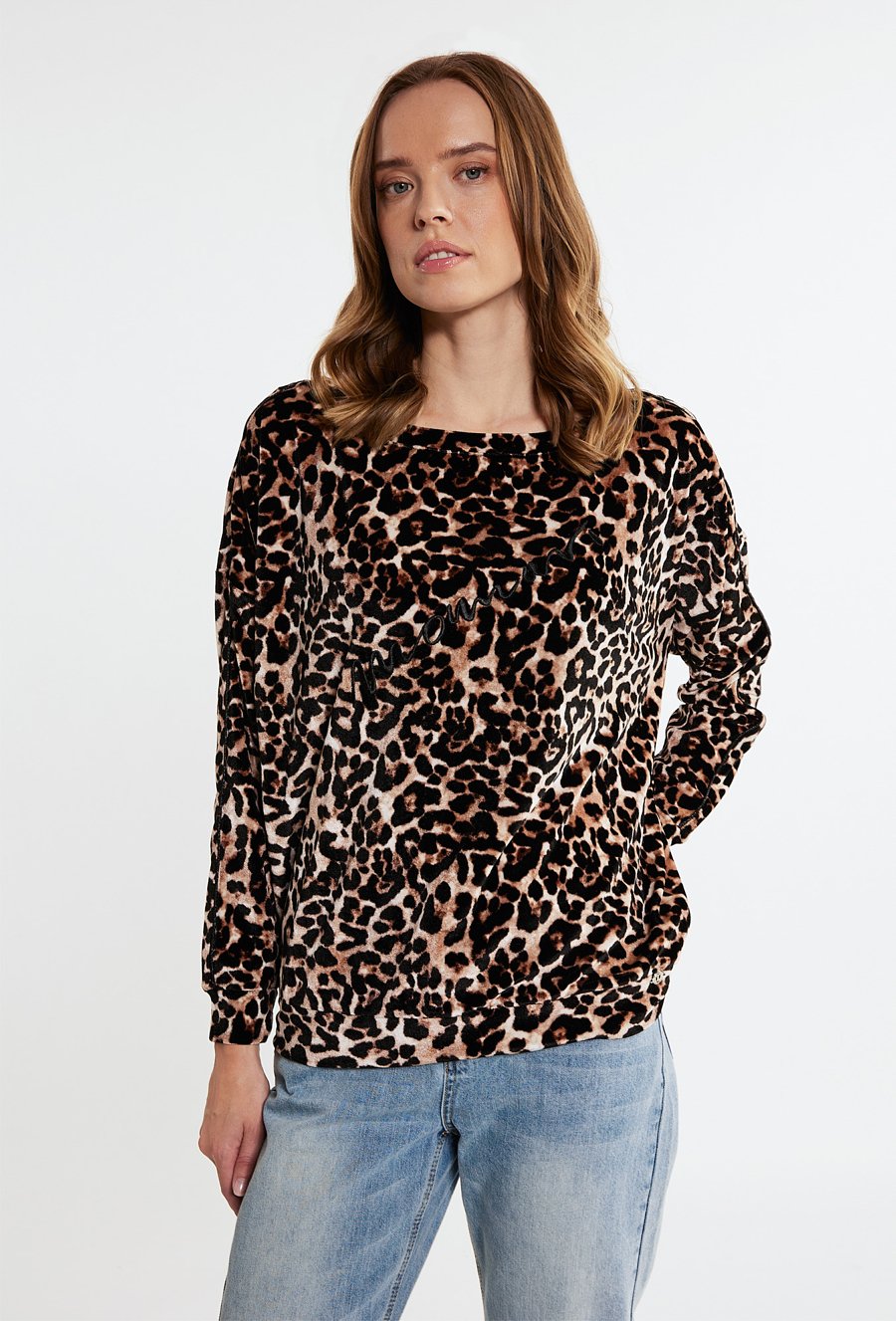Wzorzysta bluza damska