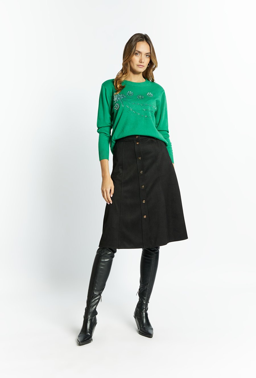 Sweter damski z wzorem