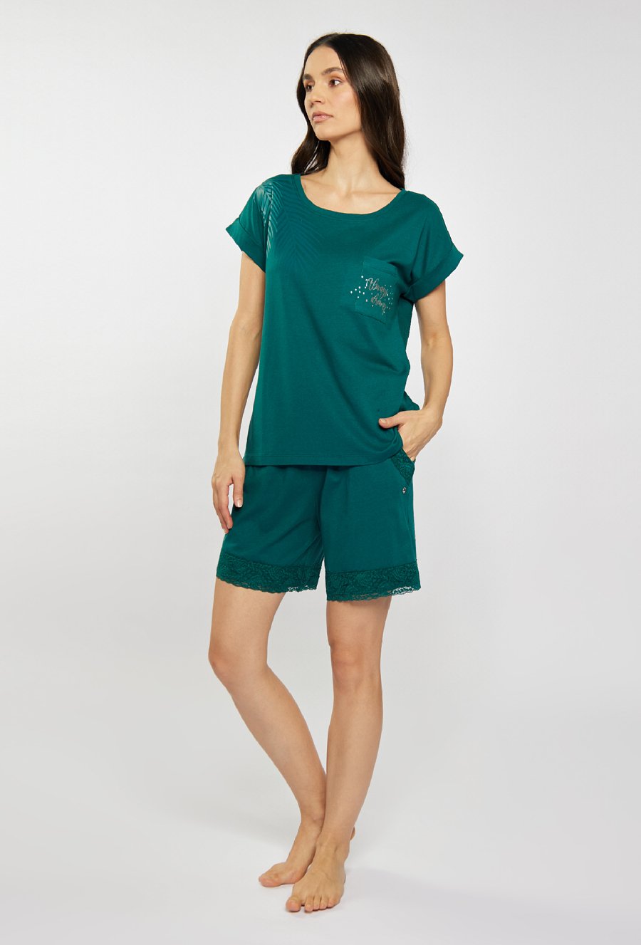 Bluzka od piżamy z wzorem