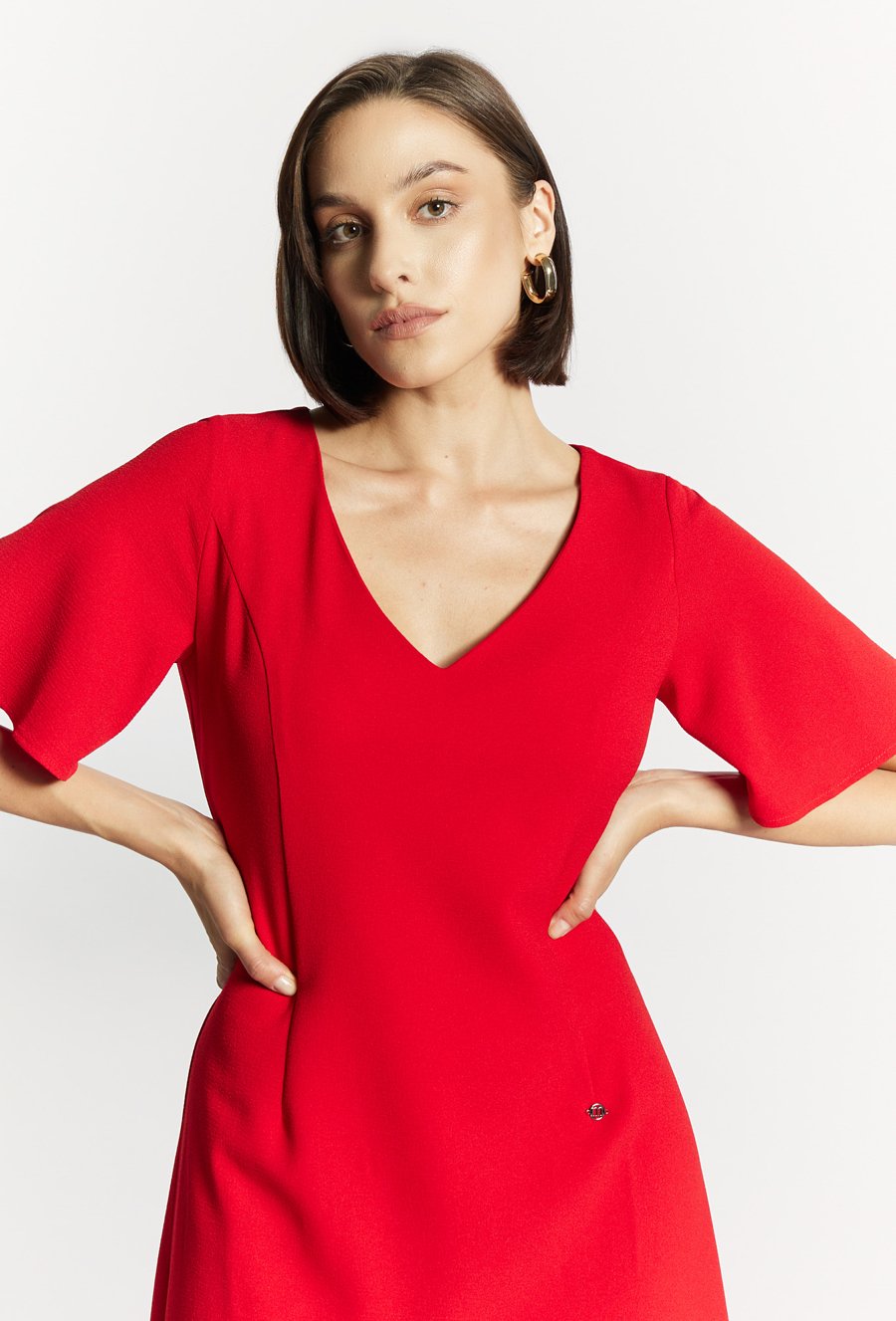 Sukienka damska z falbaną