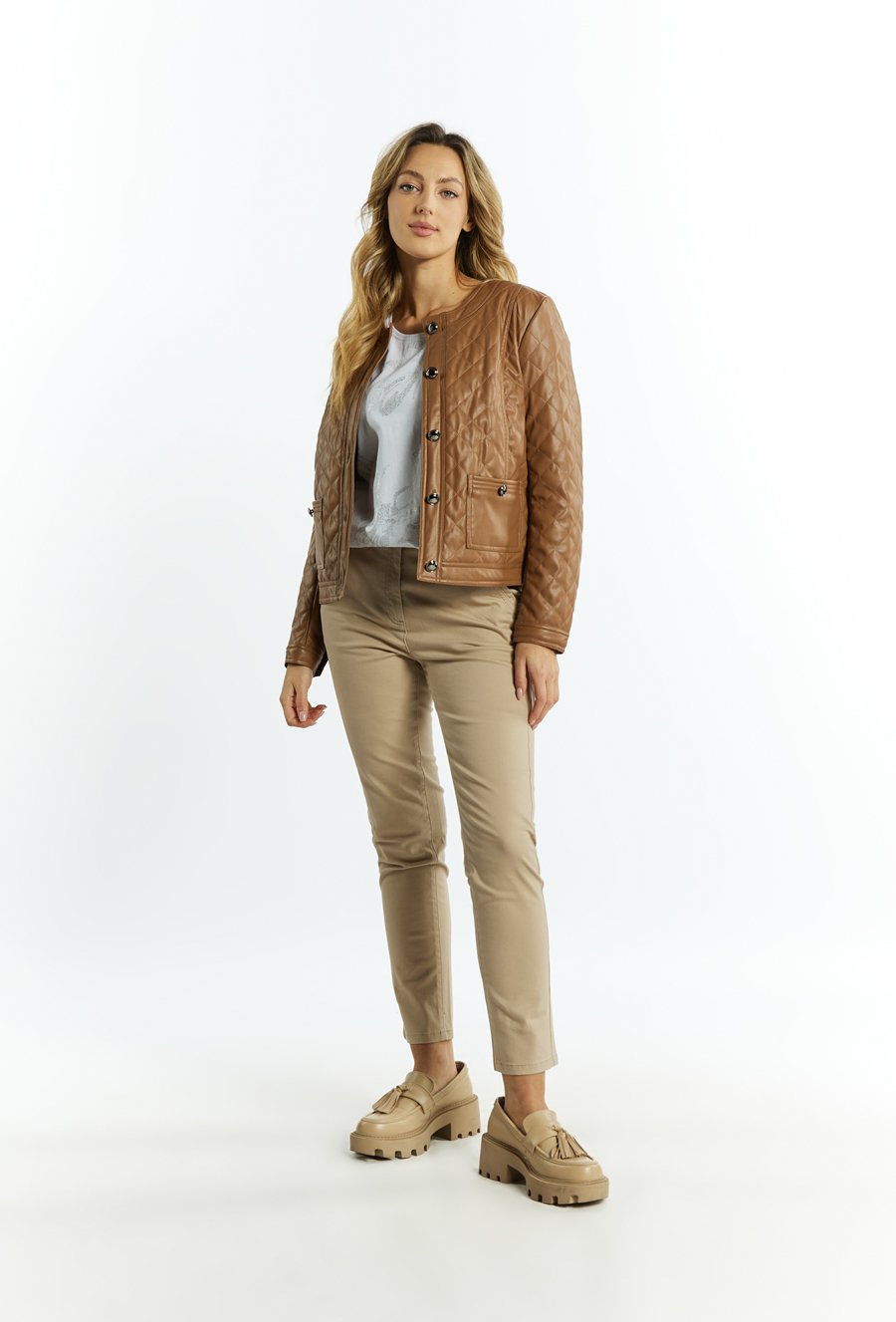 Pikowana kurtka damska