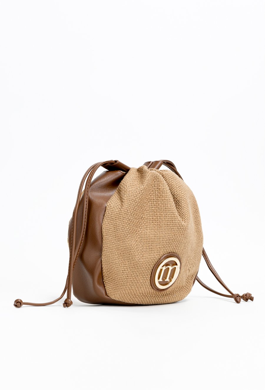 Koszyk damski z dodatkiem lnu