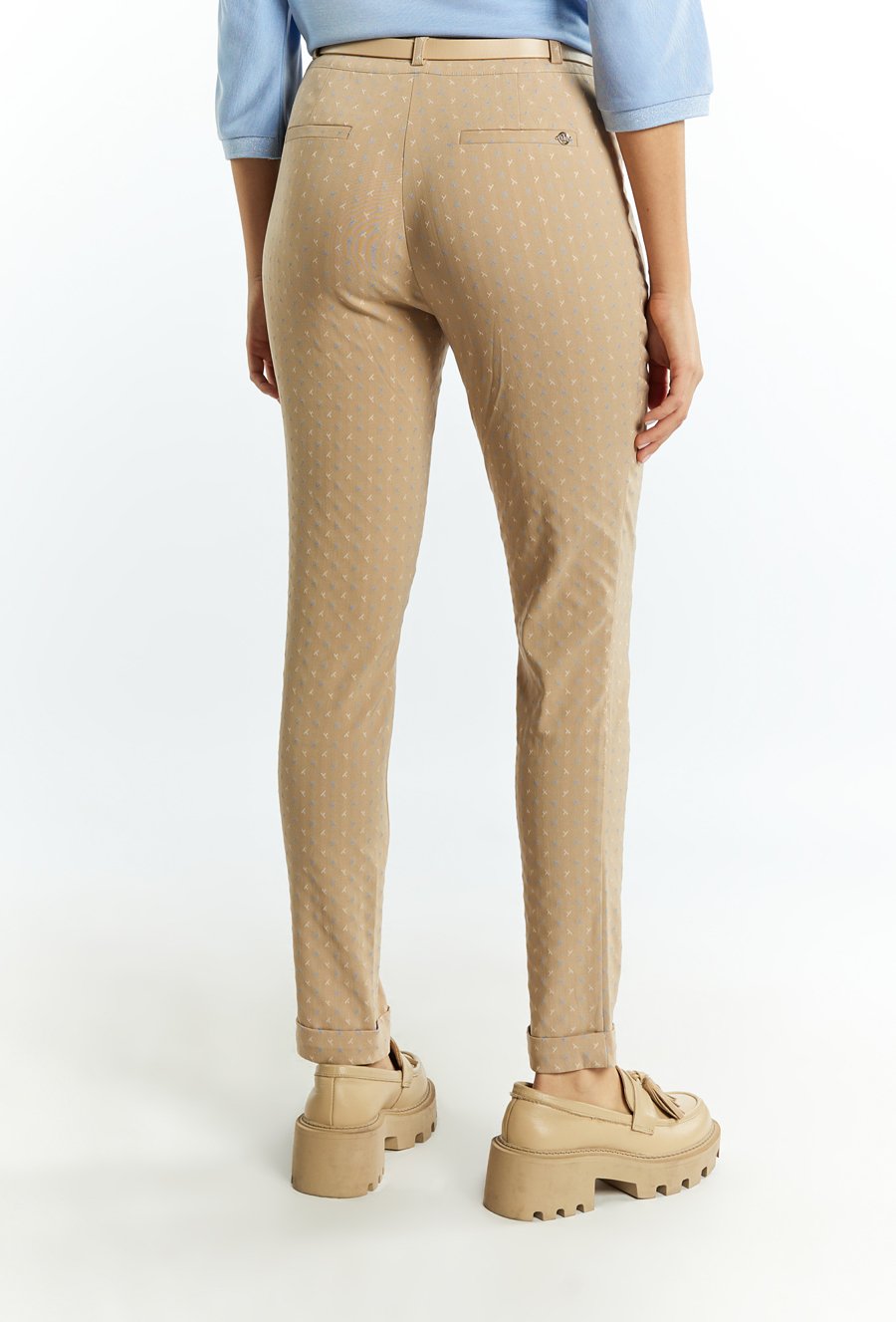 Spodnie damskie z paskiem