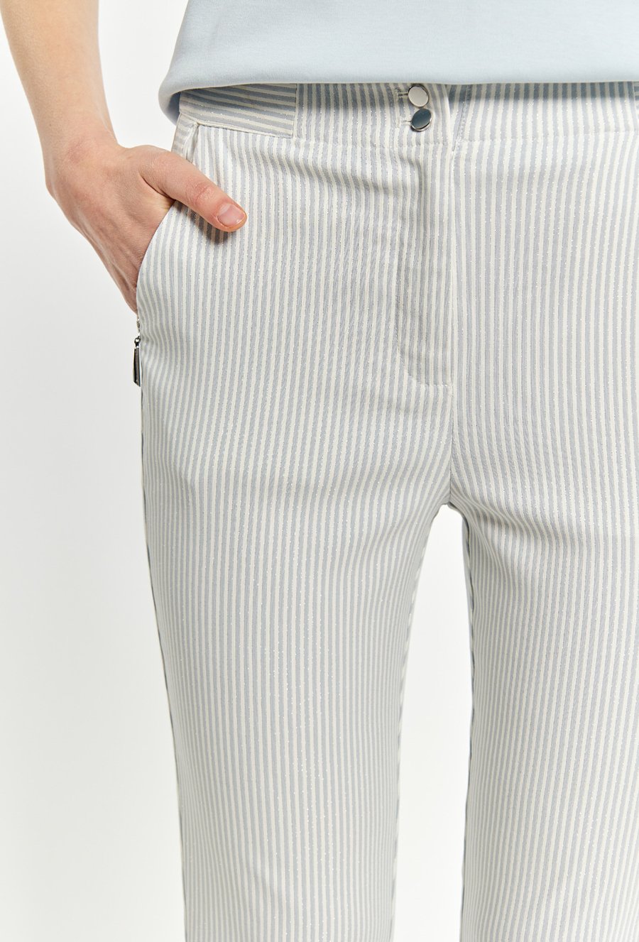 Spodnie damskie w paski