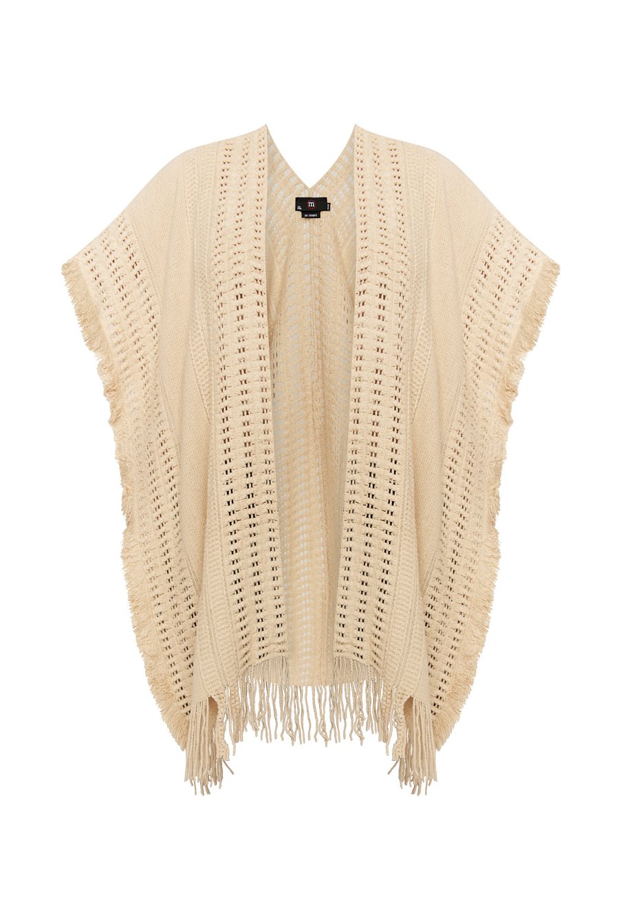 Kardigan z ażurowym splotem