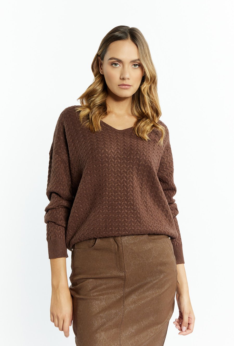 Sweter damski z wiskozy