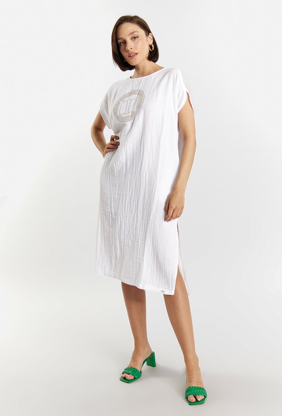 Bawełniana sukienka o luźnym kroju