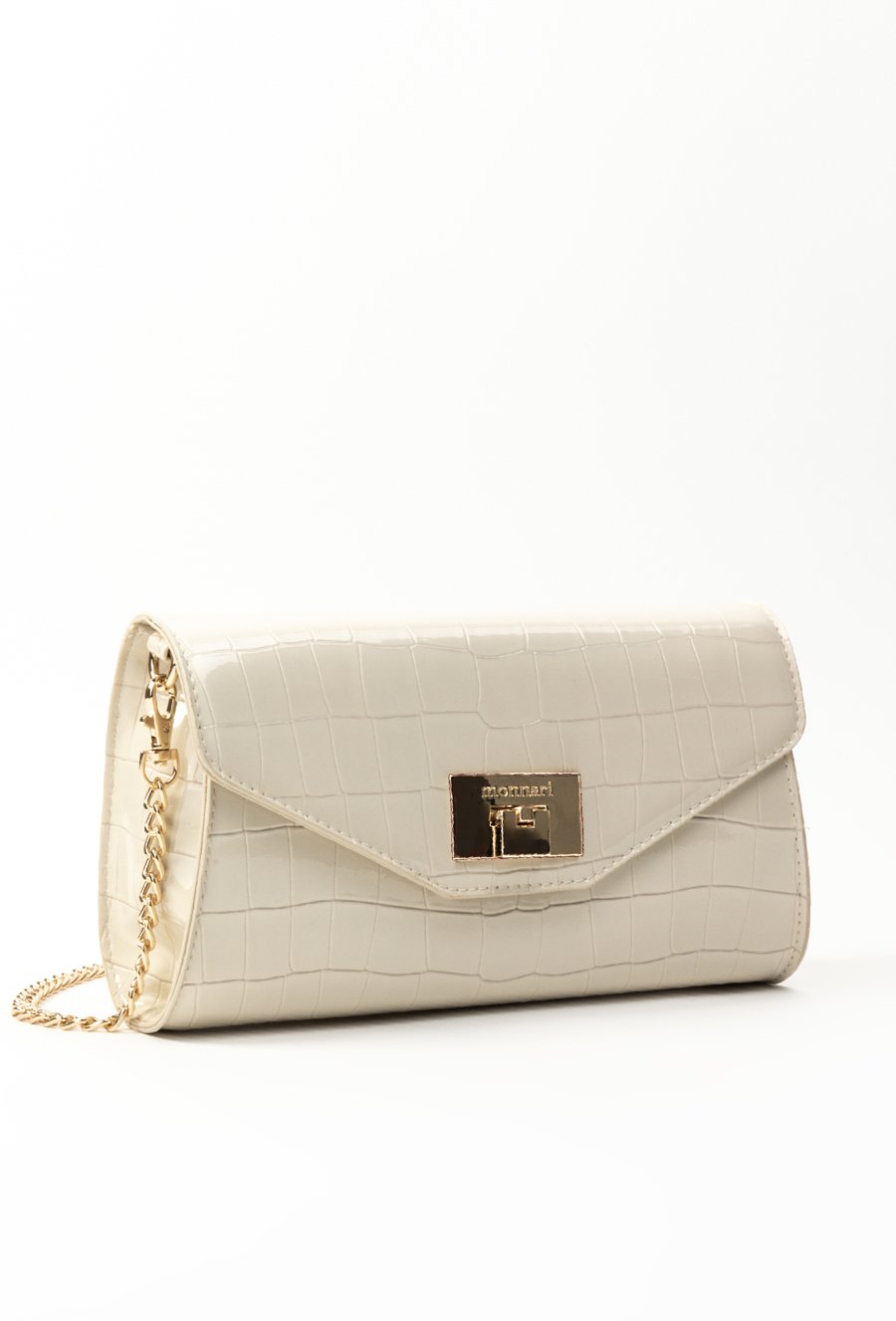 Lakierowana kopert&oacute;wka z łańcuszkiem