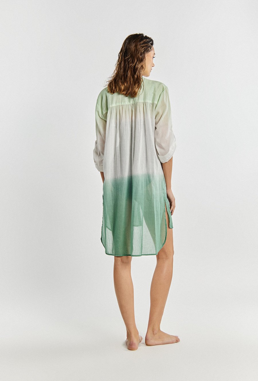 Dwukolorowa narzutka damska