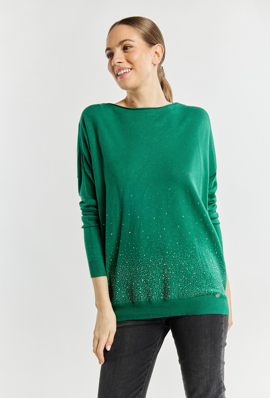 Sweter damski z dżetami