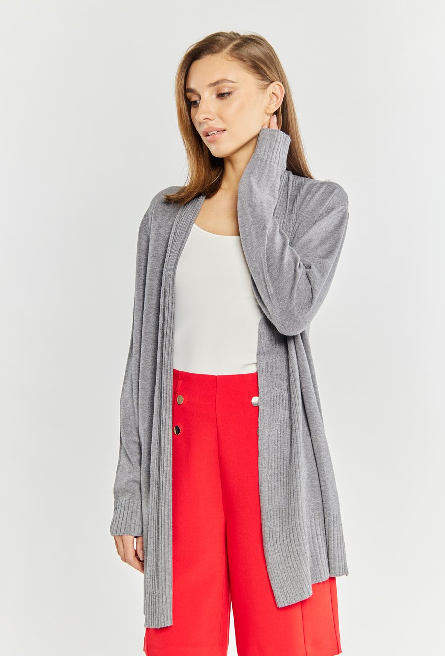 Kardigan z długim rękawem