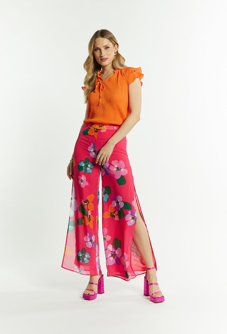 Prążkowana bluzka damska