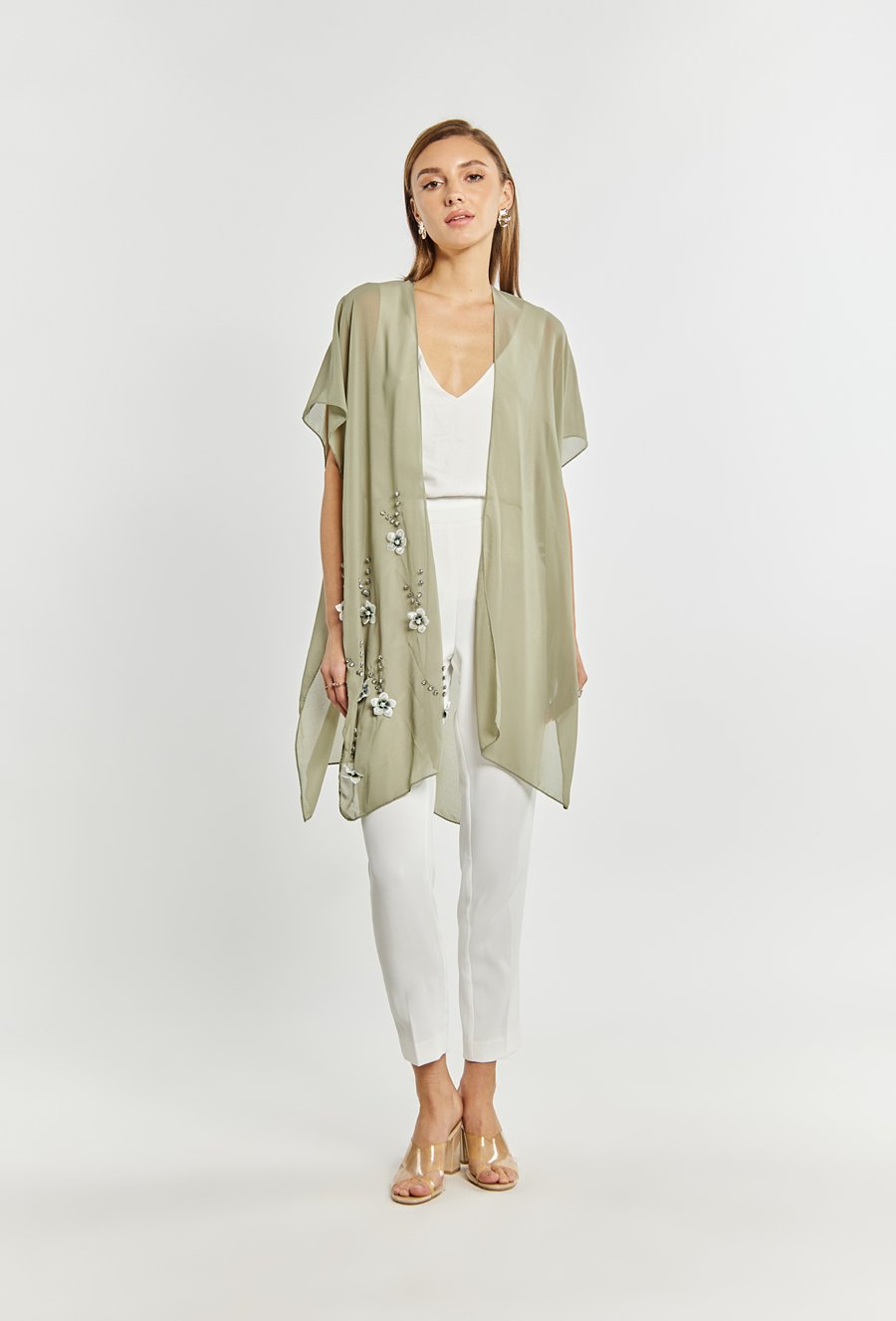 Szyfonowa narzutka damska