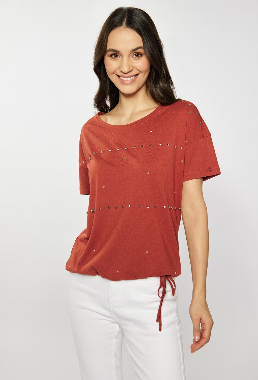 T-shirt z dżetowym wzorem