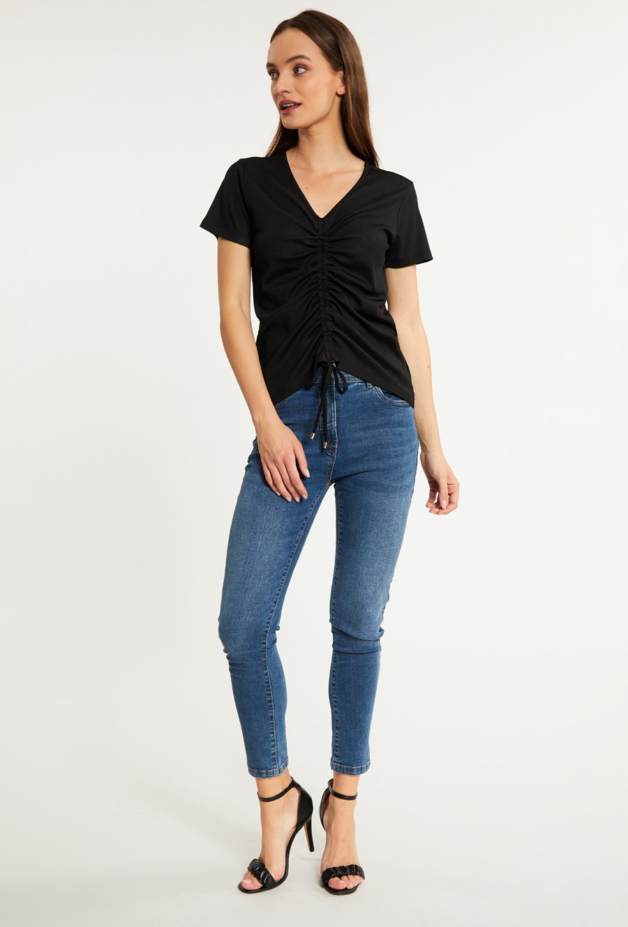 Bluzka damska z ściągaczem