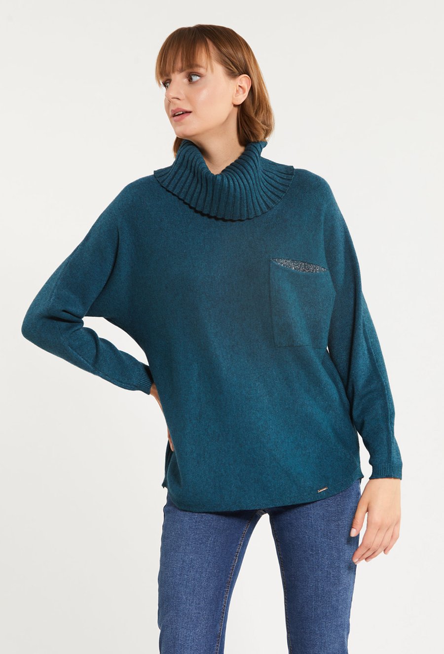 Sweter damski z aplikacją