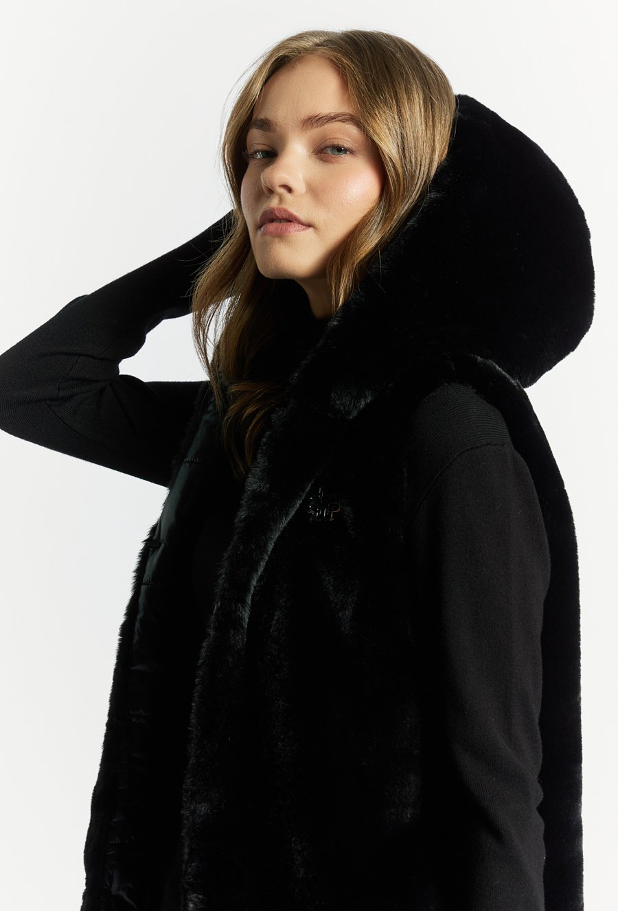 Dwustronna kamizelka damska