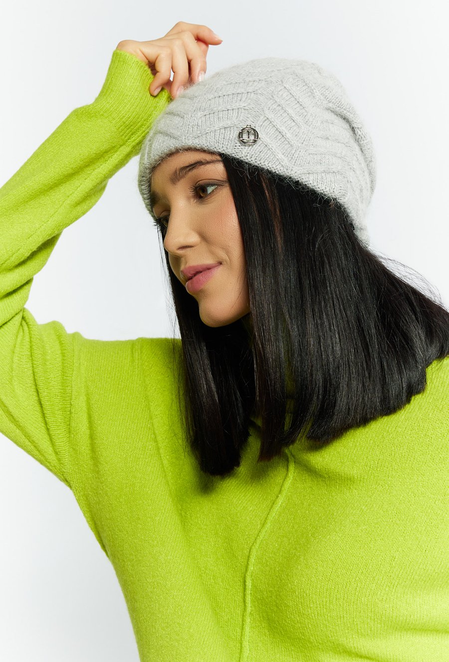 Klasyczna czapka z domieszką wełny