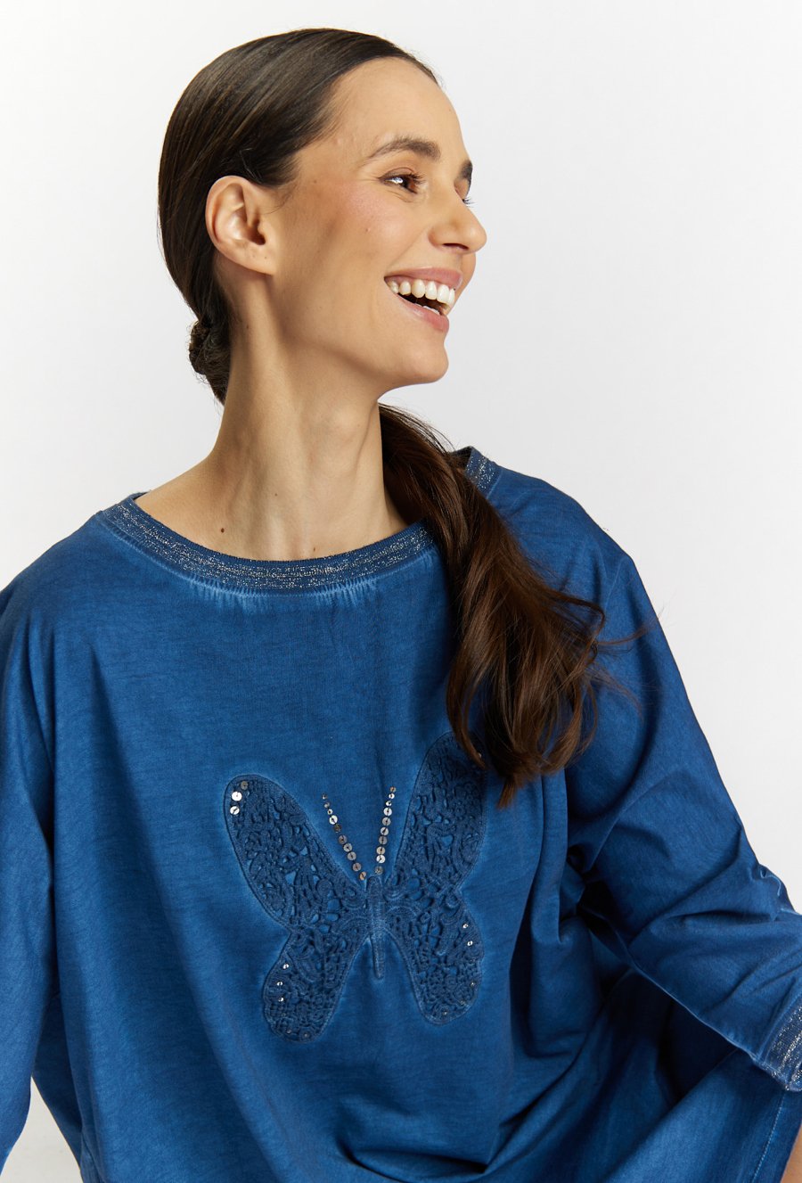 Sukienka z efektem sprania