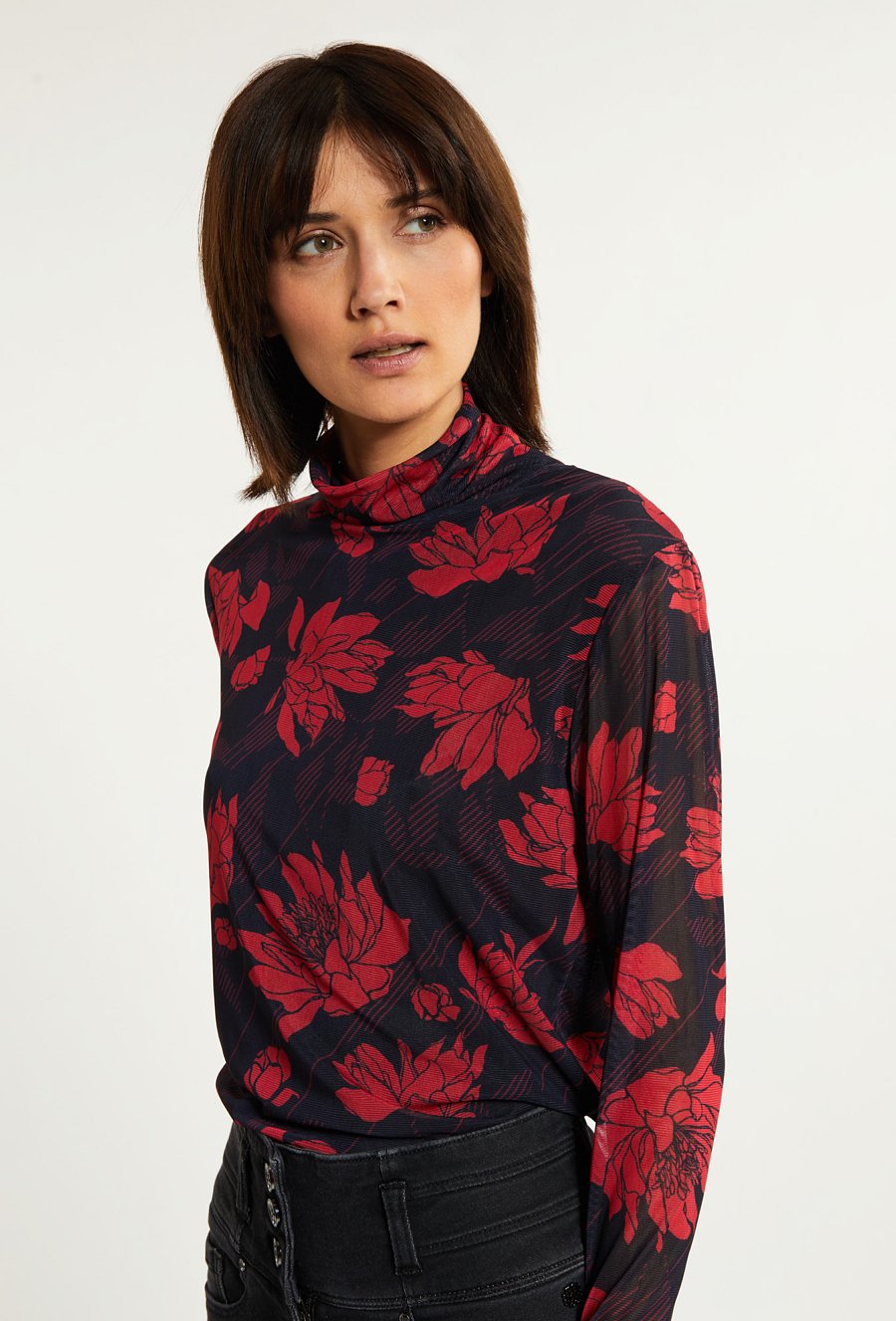 Wzorzysty golf damski